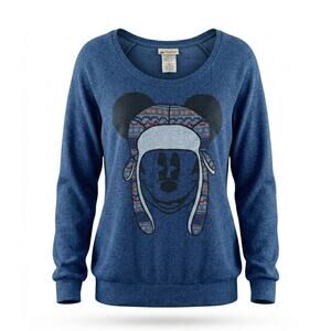 Disney Parks Women's M Kidcore Retro Modern Mickey Mouse Graphic Knit Sweater